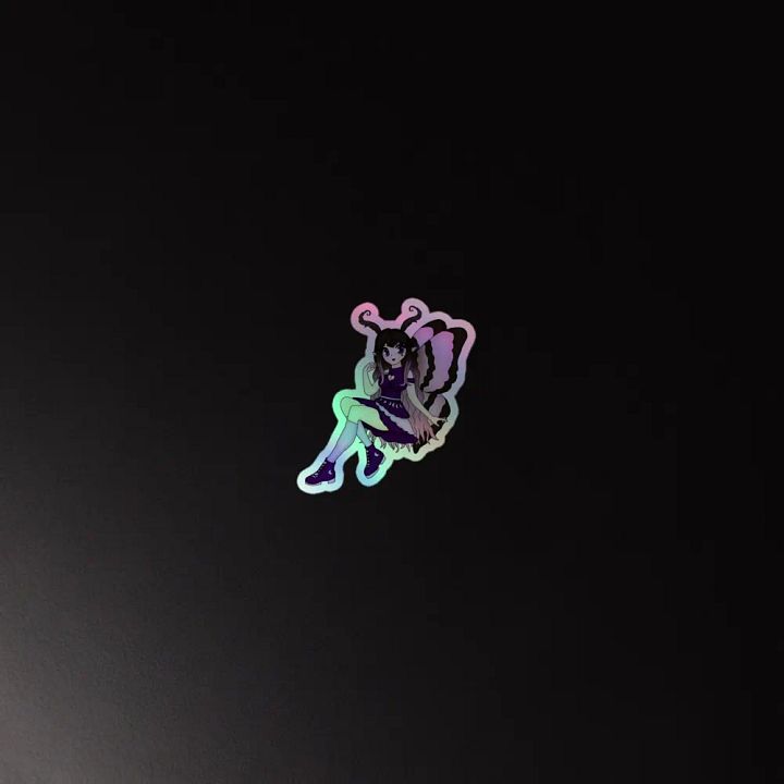 OLD Mystic Moth Fairy Holographic Sticker product image (2)