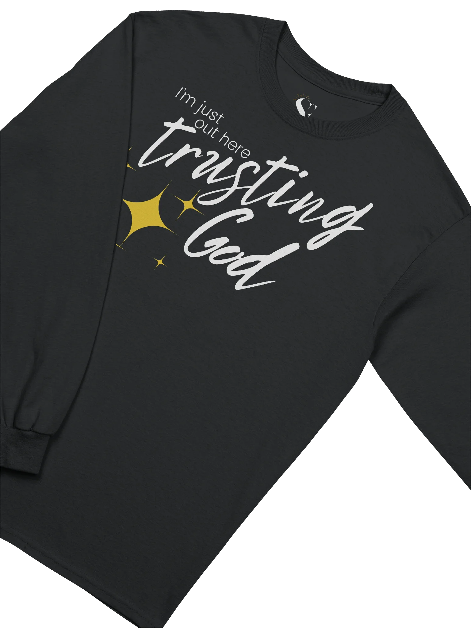 I'm Just Out Here Trusting God - Unisex Long Sleeve Tee - Dark Colors product image (4)