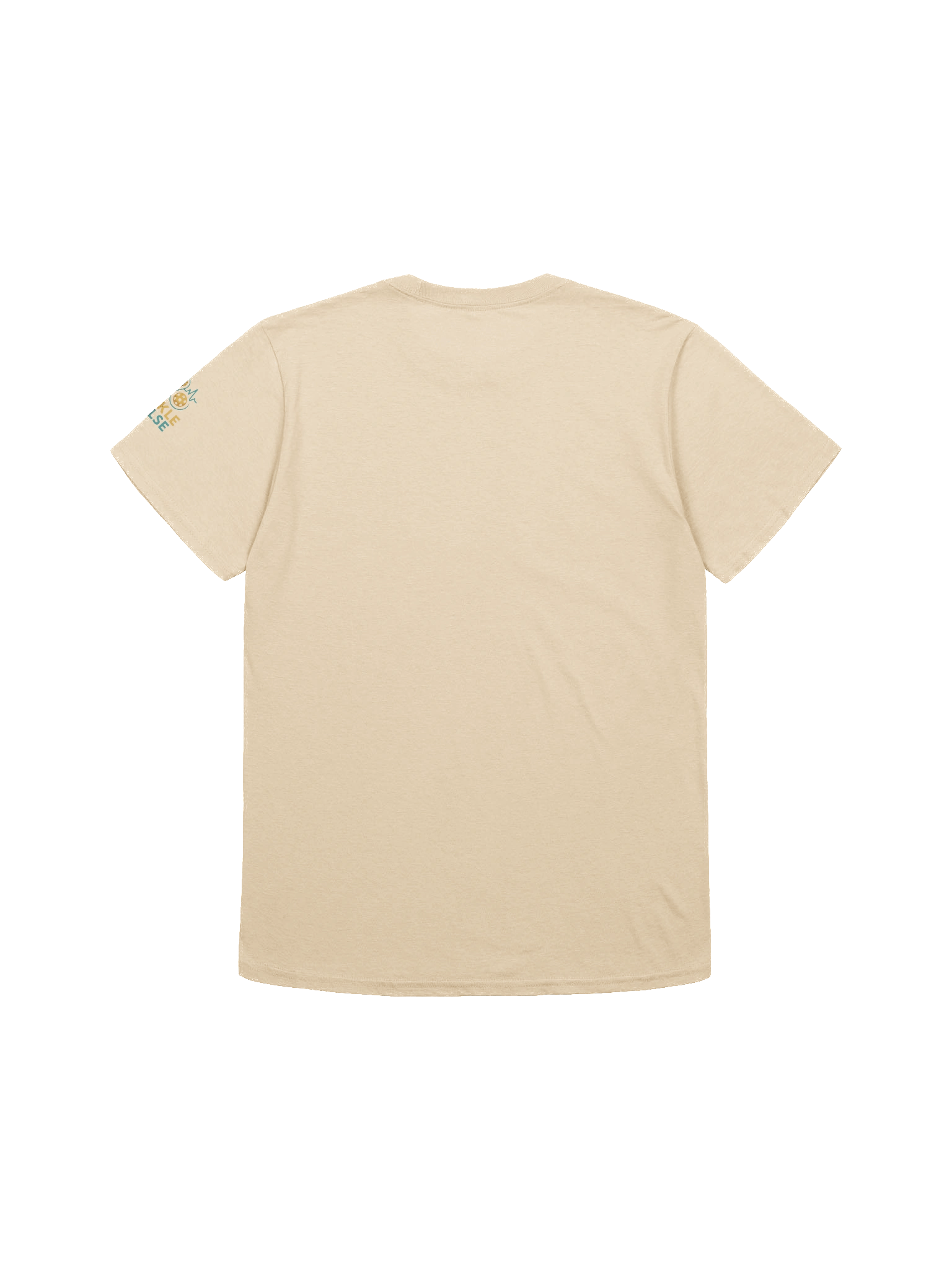 Pickleball Power Pickle T-Shirt – Sand Color Funny Unisex Tee with Animated Pickleball Smash Design product image (2)