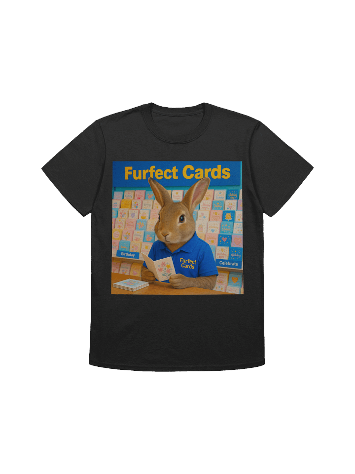 Furfect Cards Bunny Unisex T-Shirt product image (3)