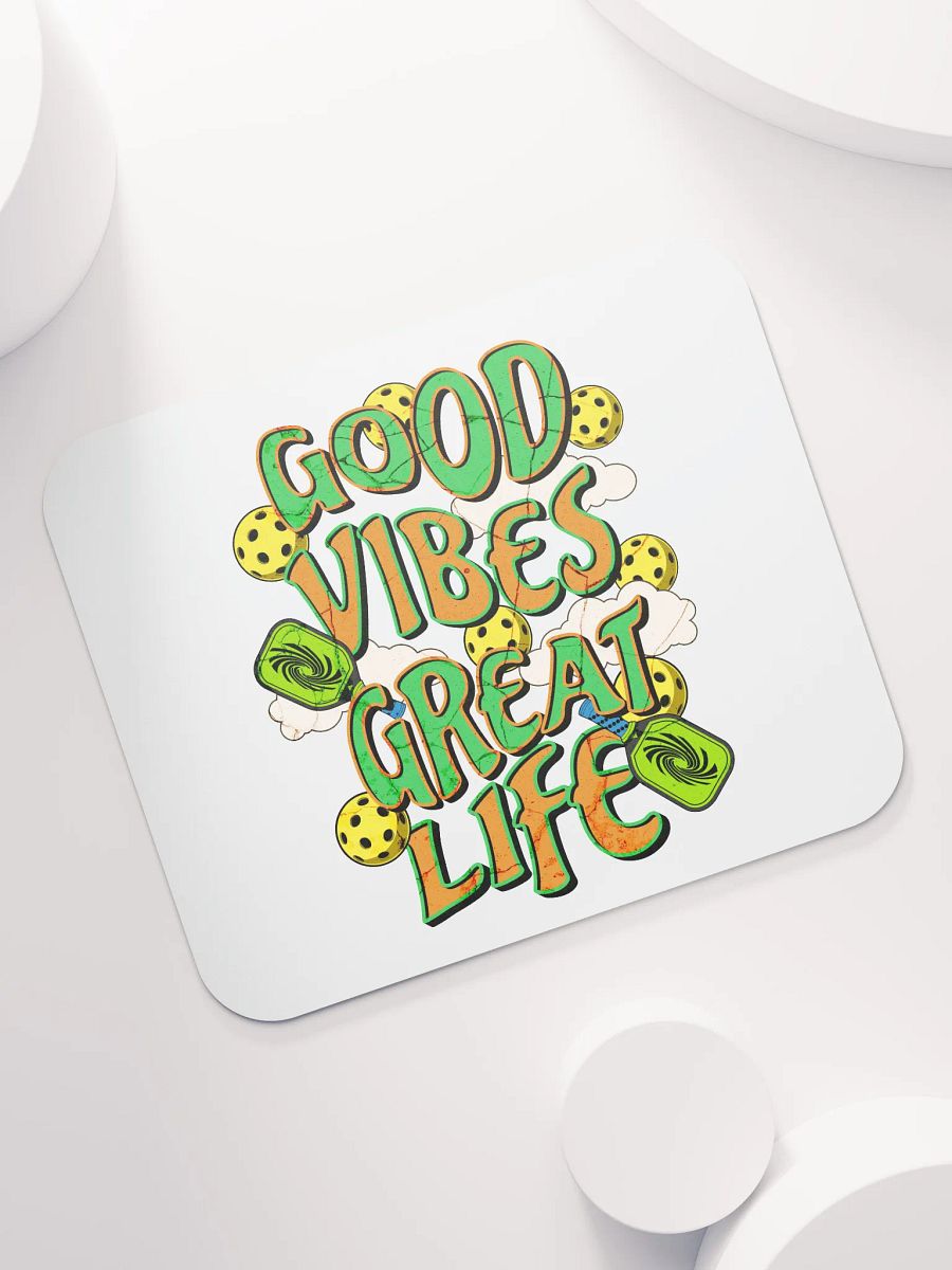 Good Vibes Great Life Pickleball Vibrant Mouse Pad product image (5)