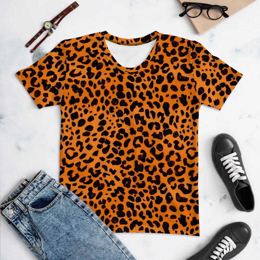 Leopard Dreams All-Over Women's T-Shirt product image (9)