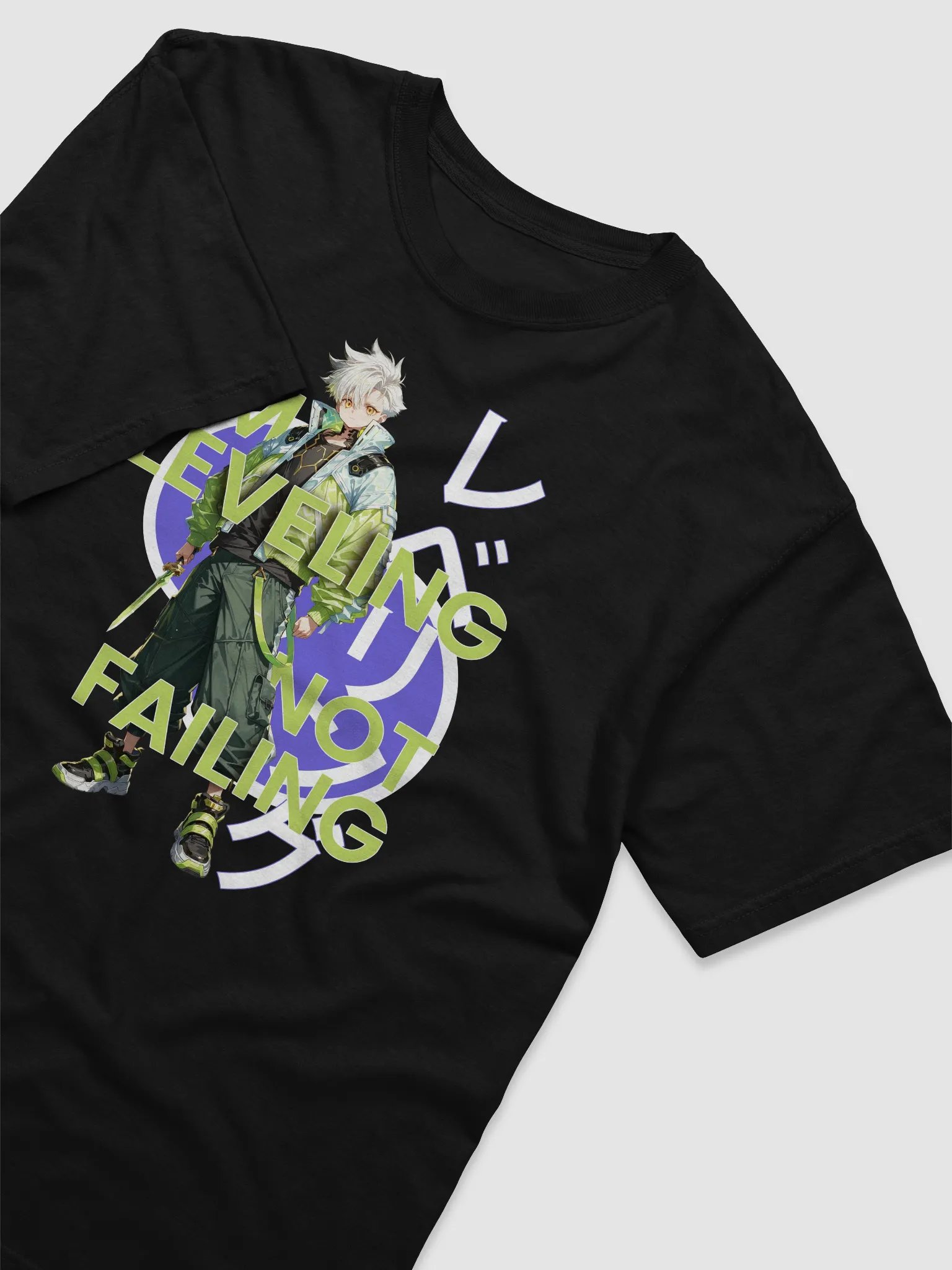 I'm Leveling not failing male character anime style T-Shirt product image (7)