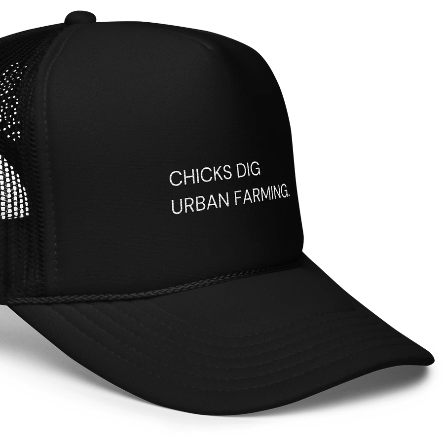 Chicks Dig Urban Farming Trucker product image (5)