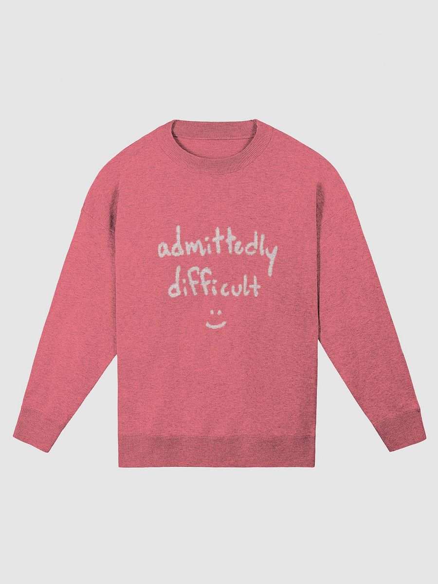 admittedly difficult (duotone pink) knitwear relaxed crewneck product image (1)