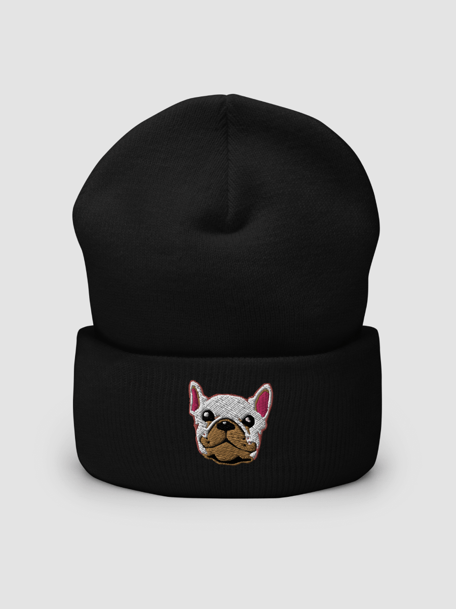 Embroidered Cuffed Beanie with lil simone face product image (1)