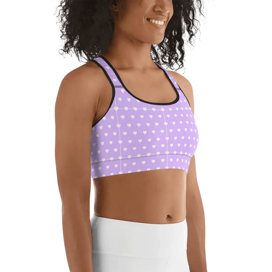 Pastel Heart Seamless Pattern Sports Bra - V3 product image (5)