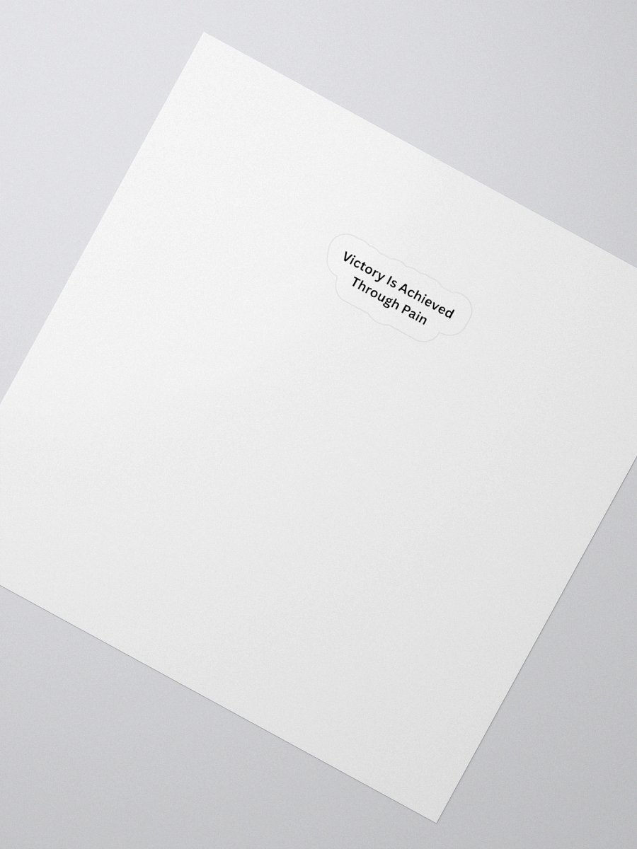 Victory Through Pain Sticker product image (2)