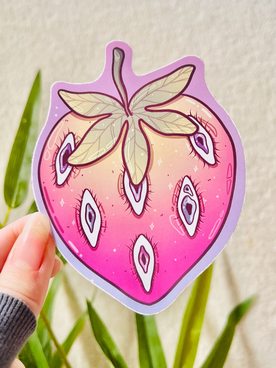 Strawby eyes sticker product image (6)