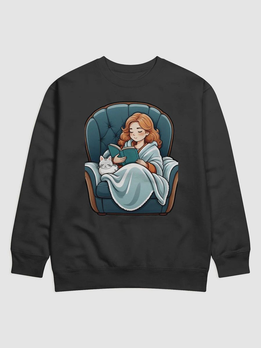 Purrfectly Bookish Premium Sweatshirt product image (1)