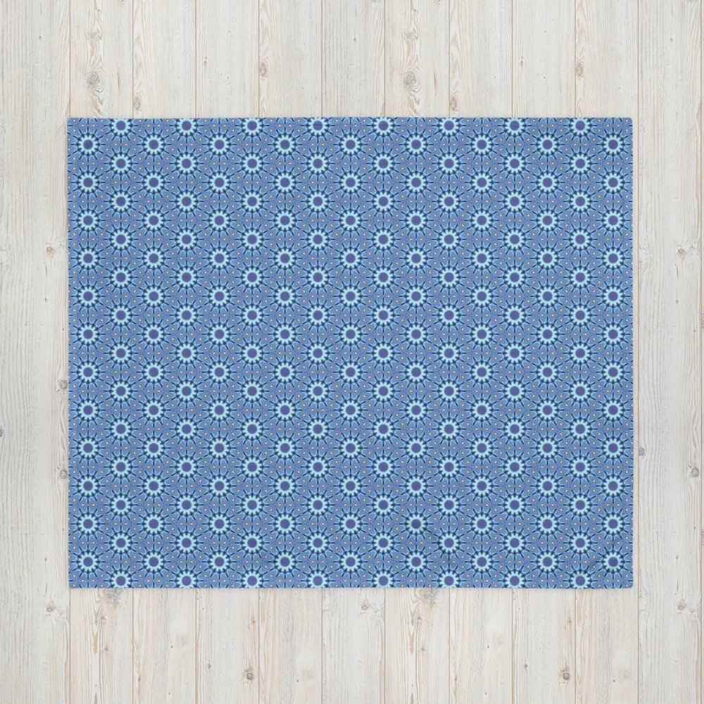 Seamless Flower Patterned Throw Blanket product image (5)