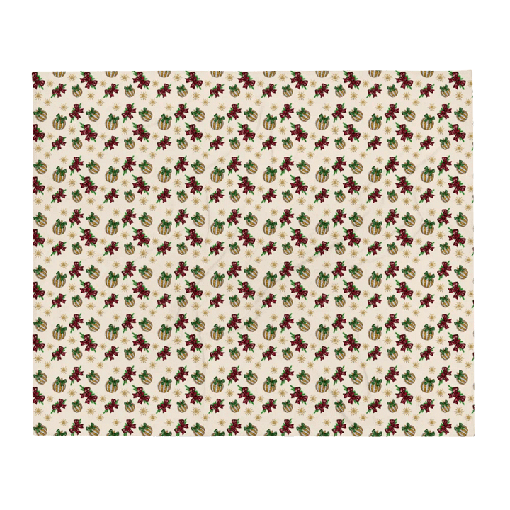 Winter Bows And Bulbs Blanket product image (1)
