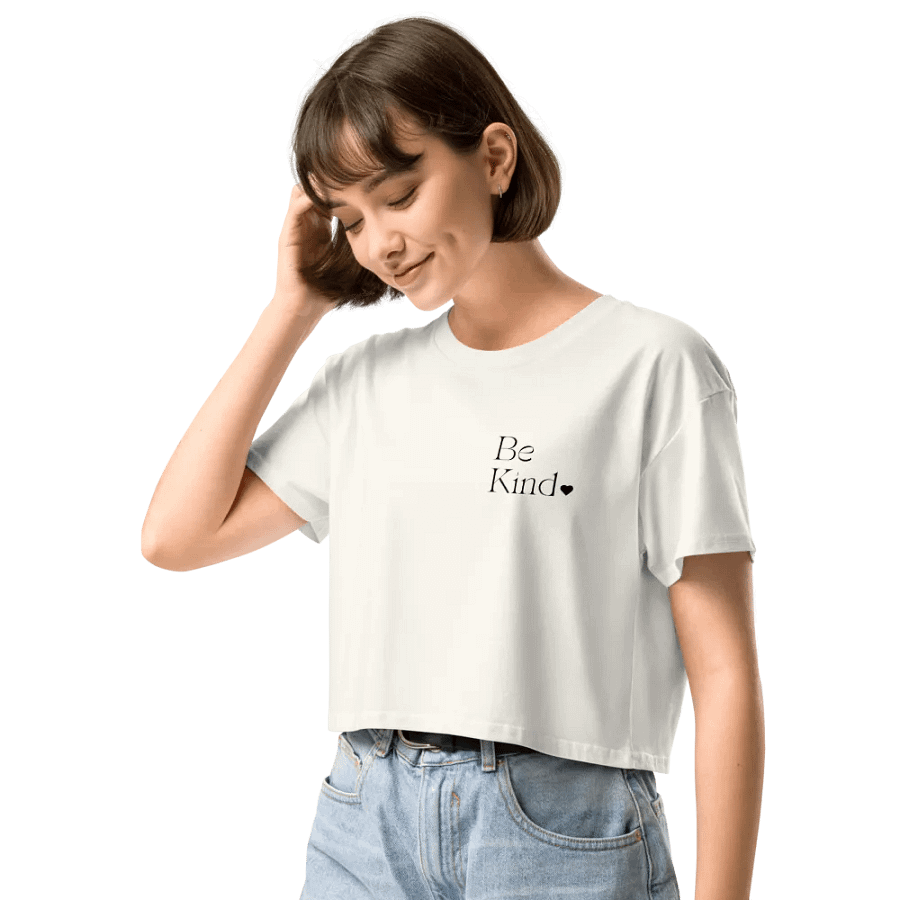 Be Kind All Around Black Crop product image (6)