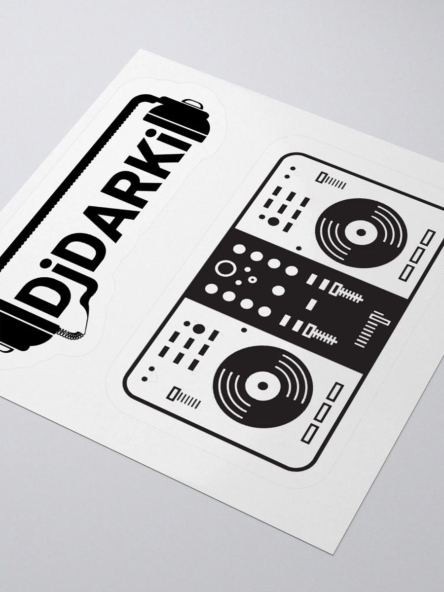 Djdarki logo Vinyl Groove Kiss-Cut Stickers product image (9)