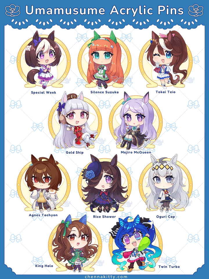 [PRE-ORDER] Umamusume Acrylic Pins product image (1)