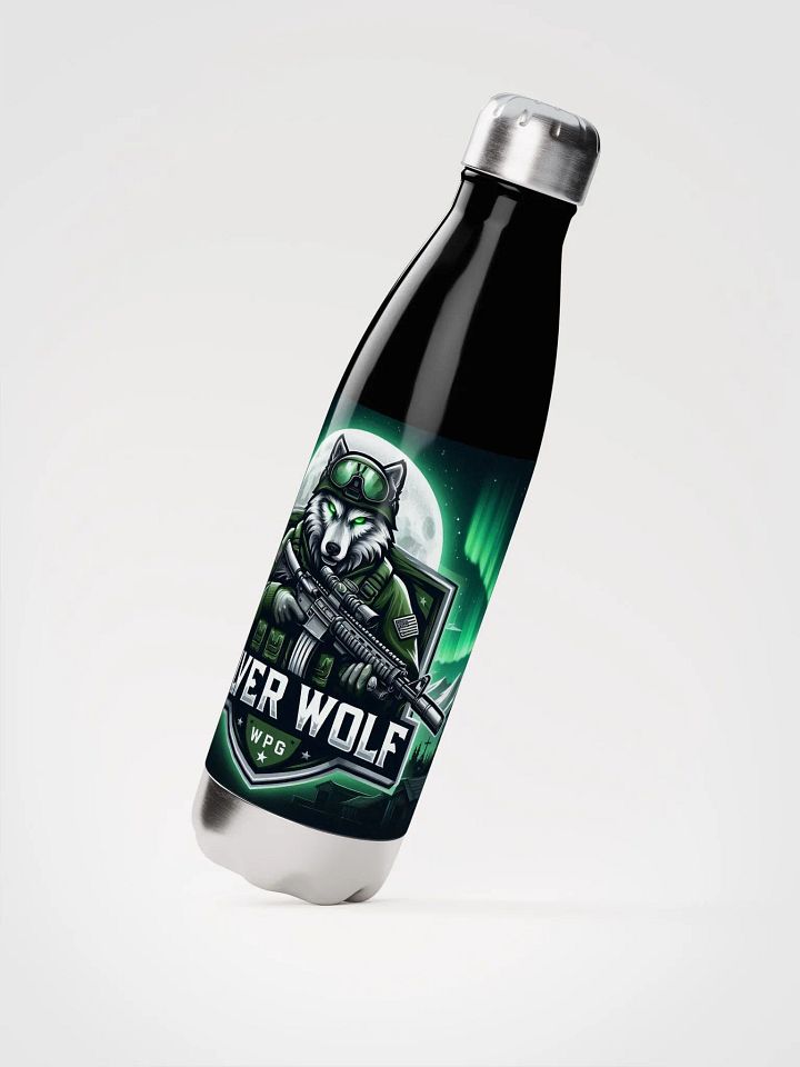 Silver Wolf Stainless Steel Water Bottle product image (2)