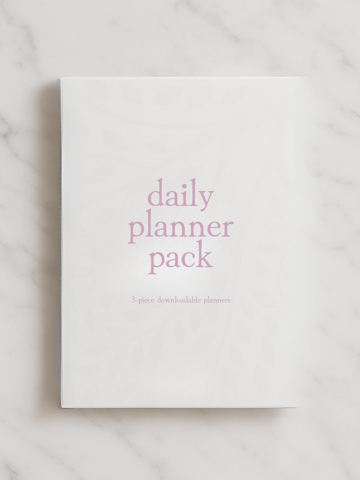Root & Ritu Daily Planner Pack | 3 Printable Planning Pages for Wellness, Manifestation & Reflection product image (1)