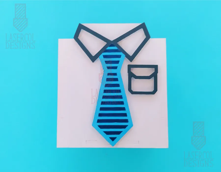 Father's Day Gift Box (Four Sizes) - Laser Cut Files product image (7)