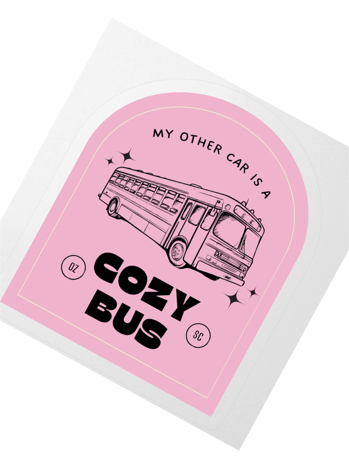 Cozy Bus Kiss Cut Stickers product image (2)