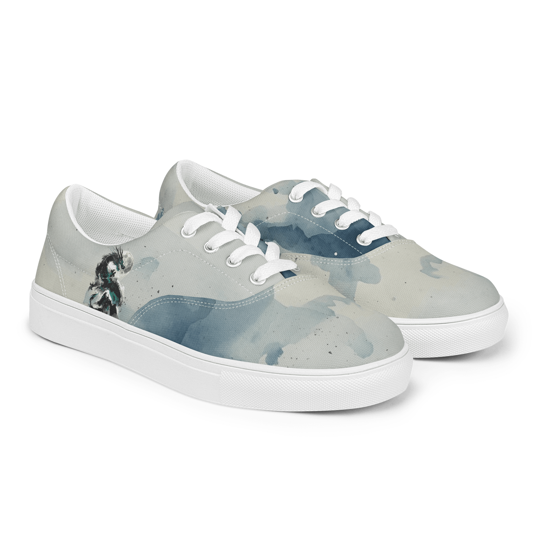 Moonlit Dragon Men's Canvas Shoes product image (2)