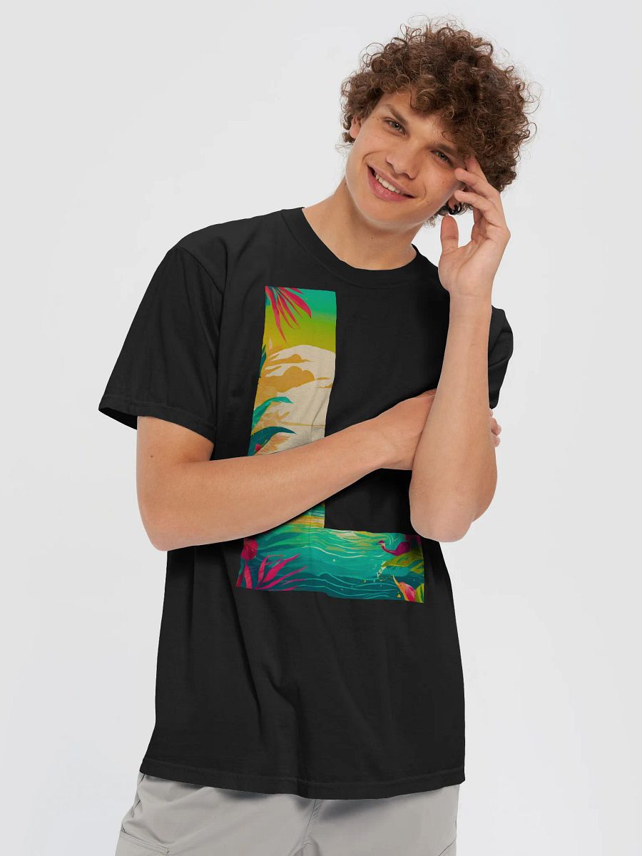 Tropical Sunset Paradise T-Shirt (Letter-L) product image (4)