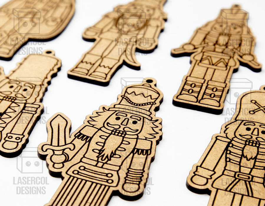Christmas Nutcrackers Ornaments (6 Styles) - Laser Cut Files product image (10)