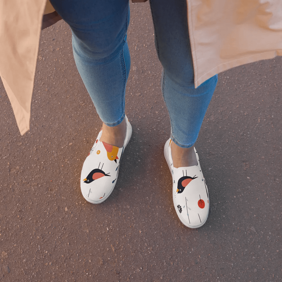 WOMEN'S SLIP-ON CANVAS SHOES 🐦‍⬛ Sweet Bird Harmony product image (3)
