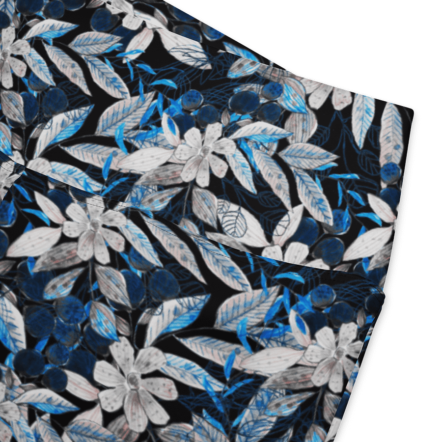 Blue White Garden Flare Leggings product image (4)