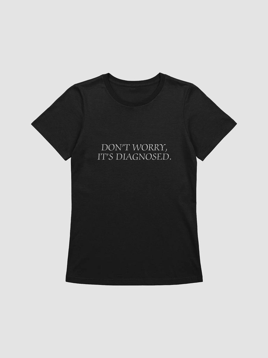 DW, IT'S DIAGNOSED. (white) women's supersoft relaxed fit tee product image (2)