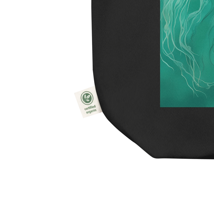 Turquoise Tranquility, Organic Cotton Twill Tote Bag product image (2)