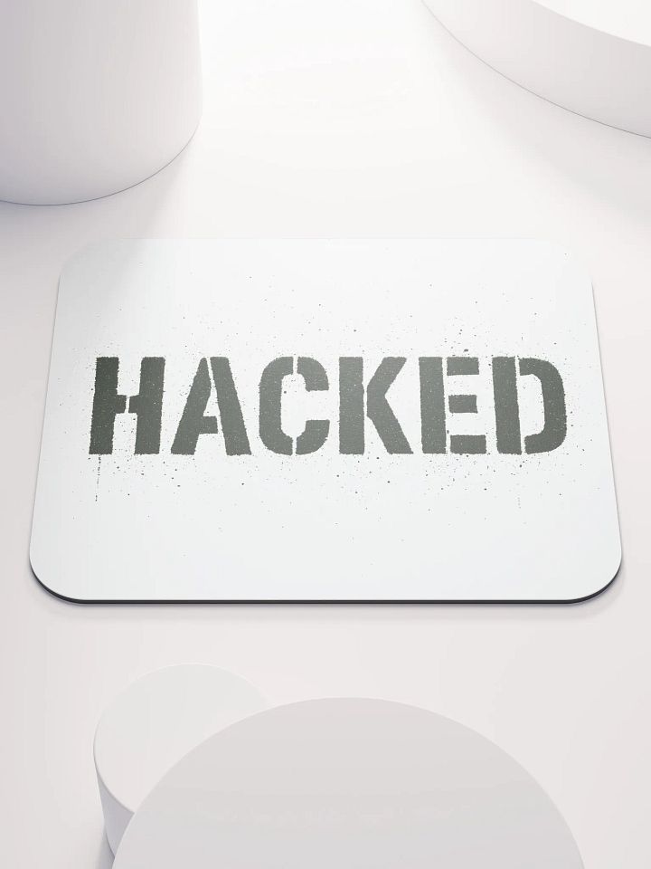 Hacked Mouse Pad White product image (1)