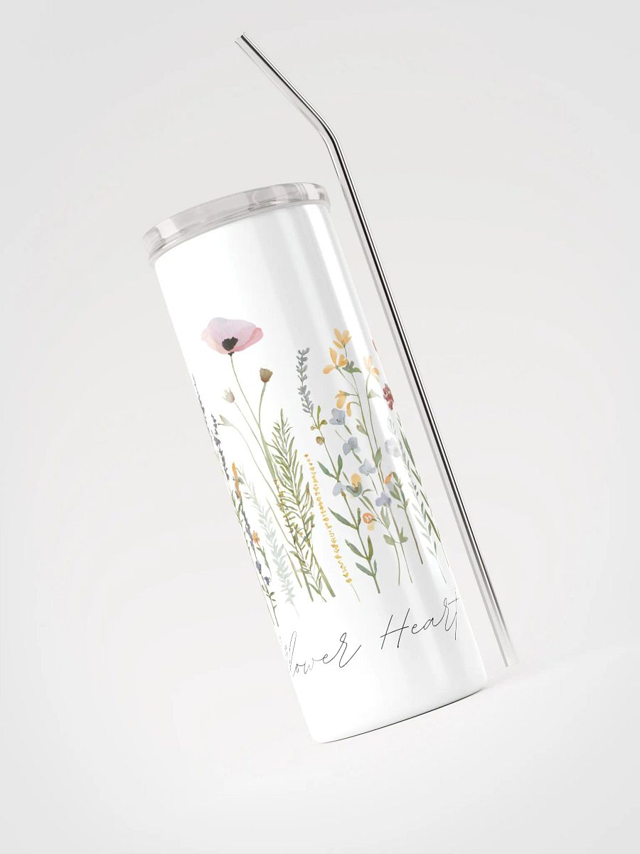 Wildflower Heart Stainless Steel Tumbler product image (3)