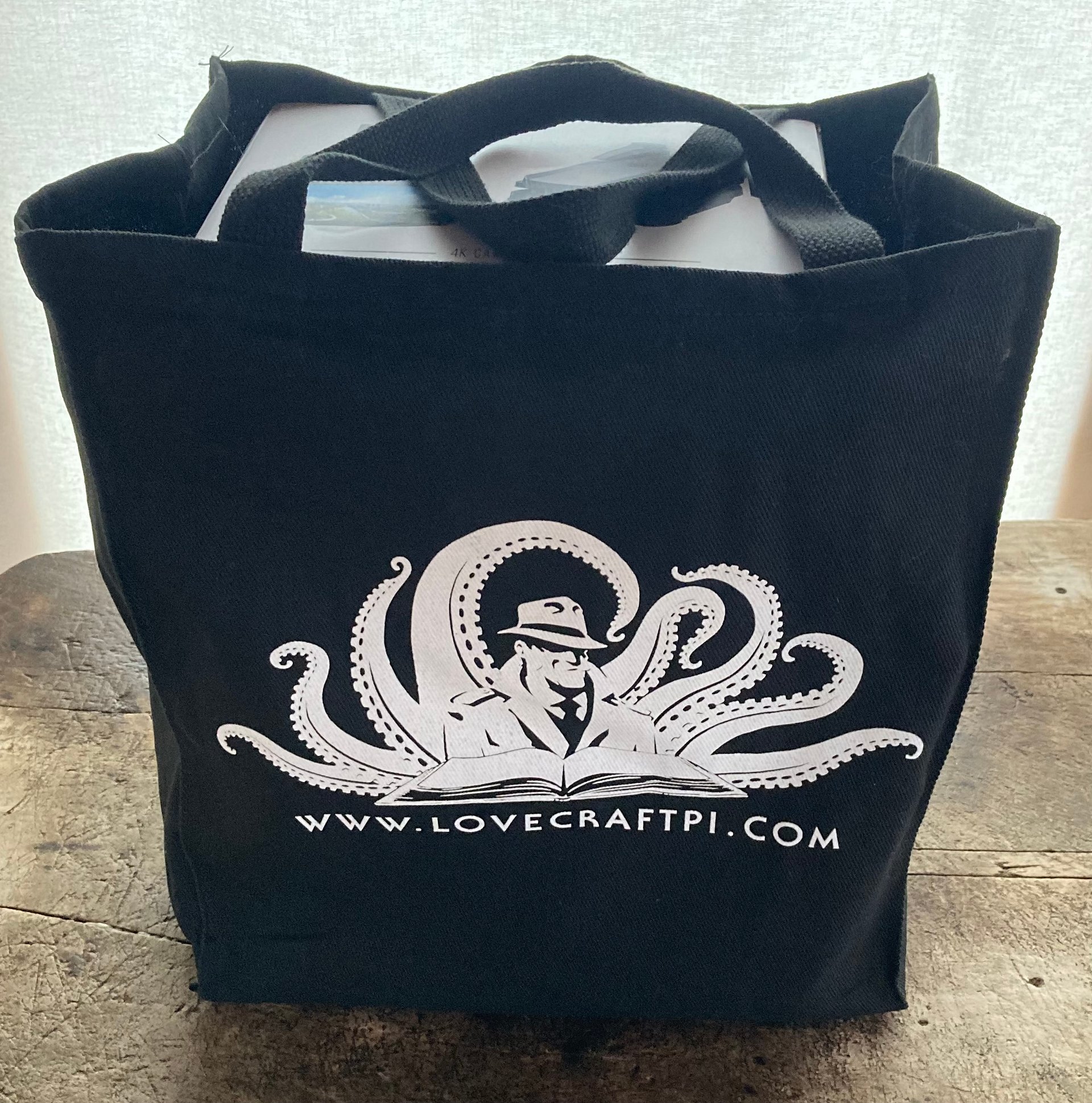 Lovecraft P.I. Glow-in-the-Dark Canvas Tote Bag product image (1)