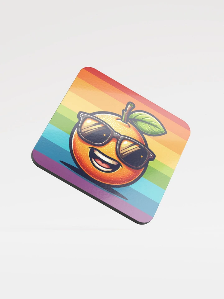 Tangerine Rainbow Coaster product image (1)
