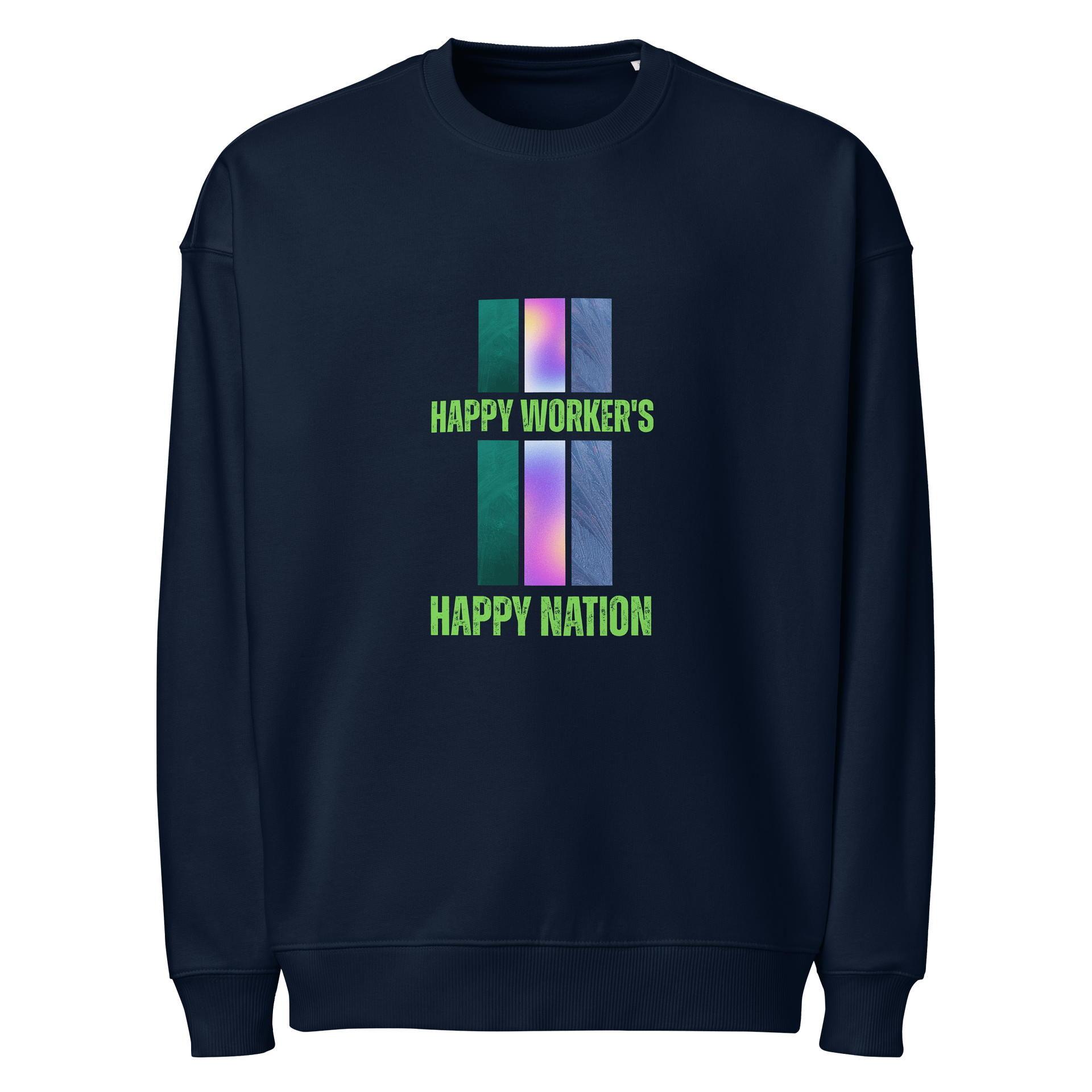 Happy Worker's Nation Flag Organic Sweatshirt product image (1)