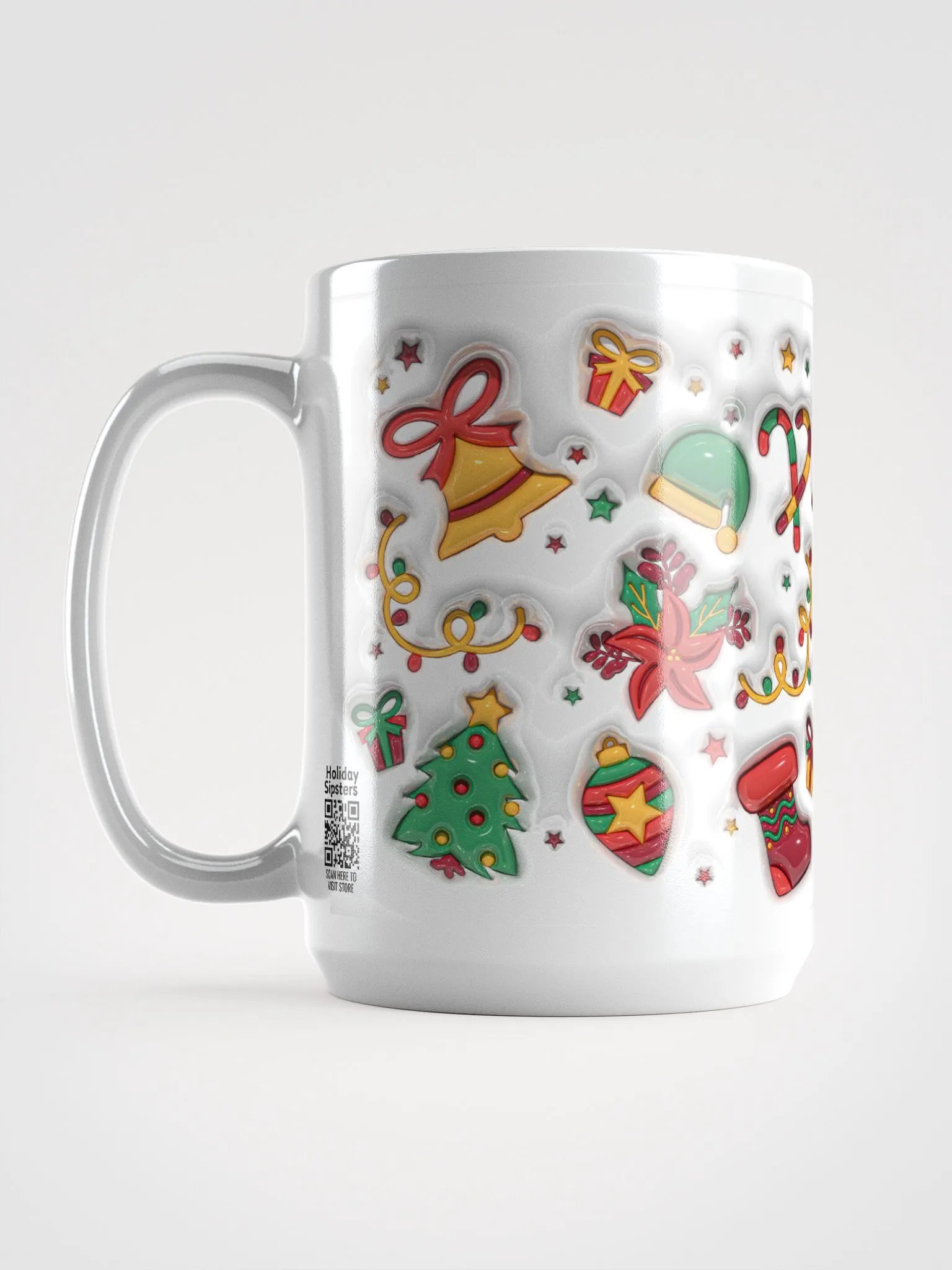 Golden Bells Christmas Mug product image (6)
