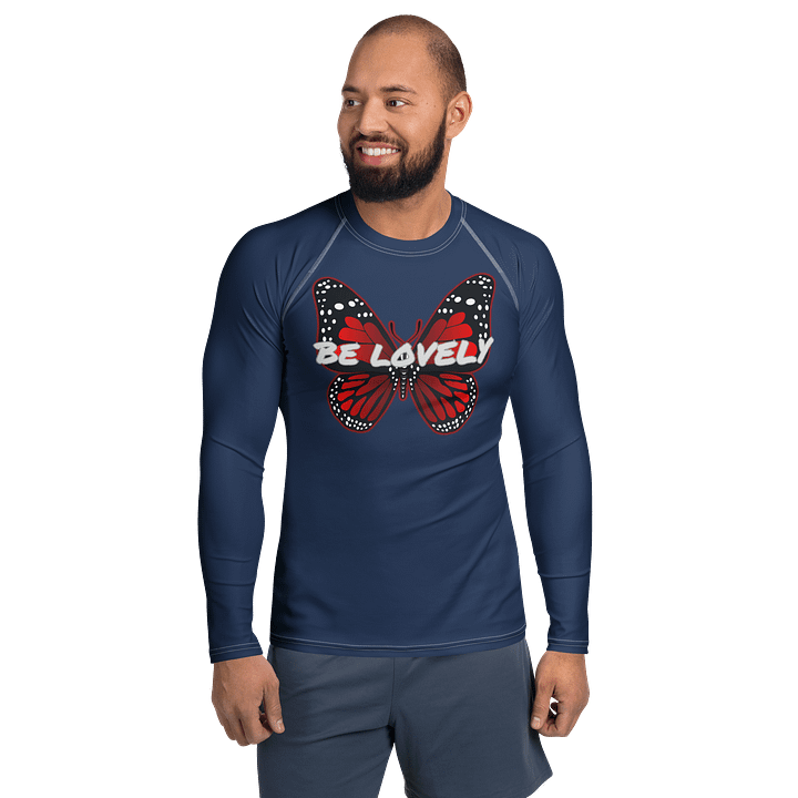 Be Lovely Butterfly Men's Rash Guard product image (1)