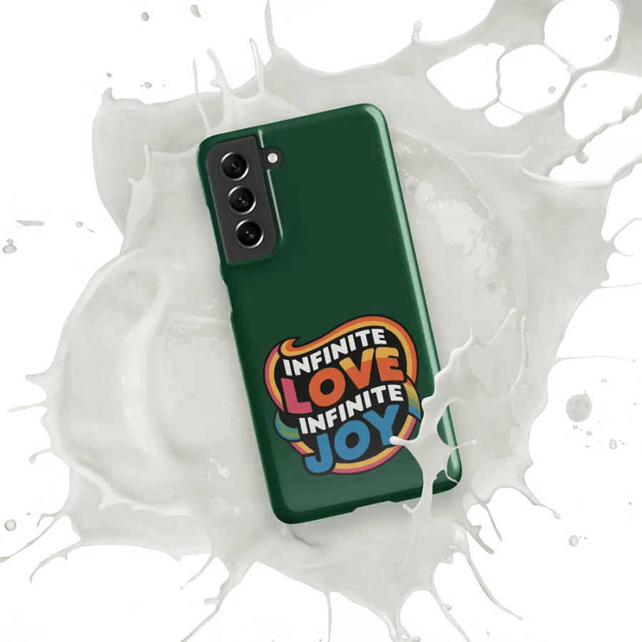 Infinite Love Infinite Joy Snap Case for Samsung (Green) product image (10)