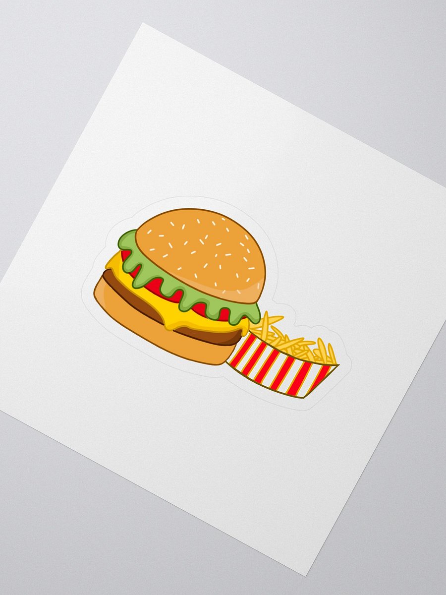 Cheeseburger and Fries Sticker product image (2)