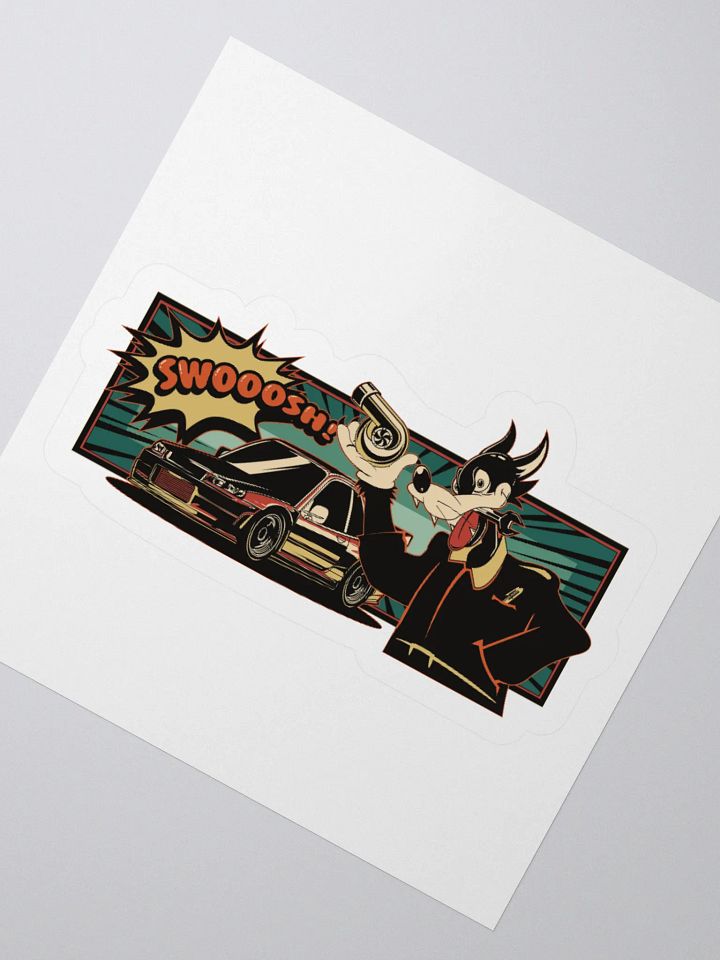 Swirl Toon Figure Swooosh Sticker Color product image (2)