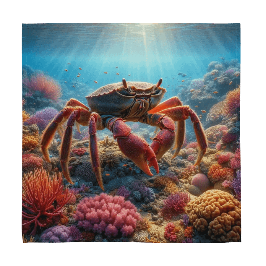 Underwater Symphony Cloth Napkin Set | AI Design beautiful underwater life product image (12)