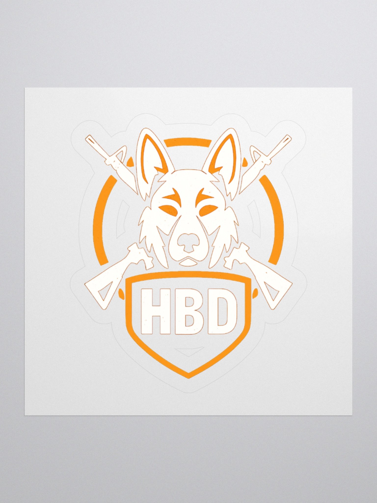 HBD Gaming Transparent Dog Head Decal product image (1)