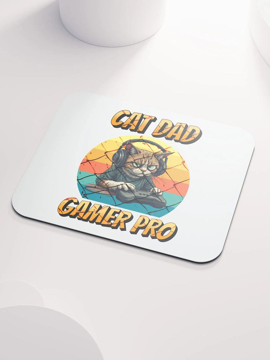 Cat Dad Gamer Pro Mouse Pad product image (3)