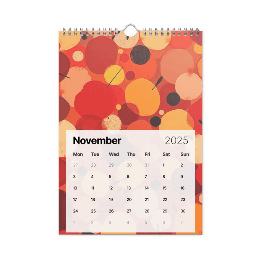 ART ABSTRACT WALL CALENDAR 2025 product image (11)