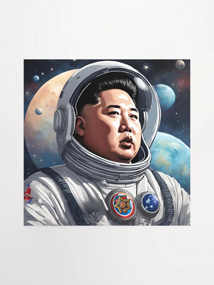 Cosmic Explorer Space Kim Jong Un Suit Poster product image (1)