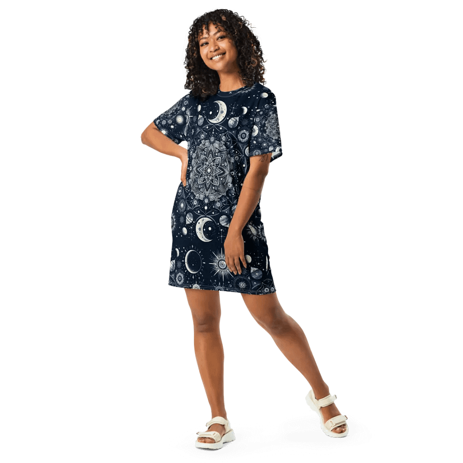 All-Over Print T-Shirt Dress product image (9)