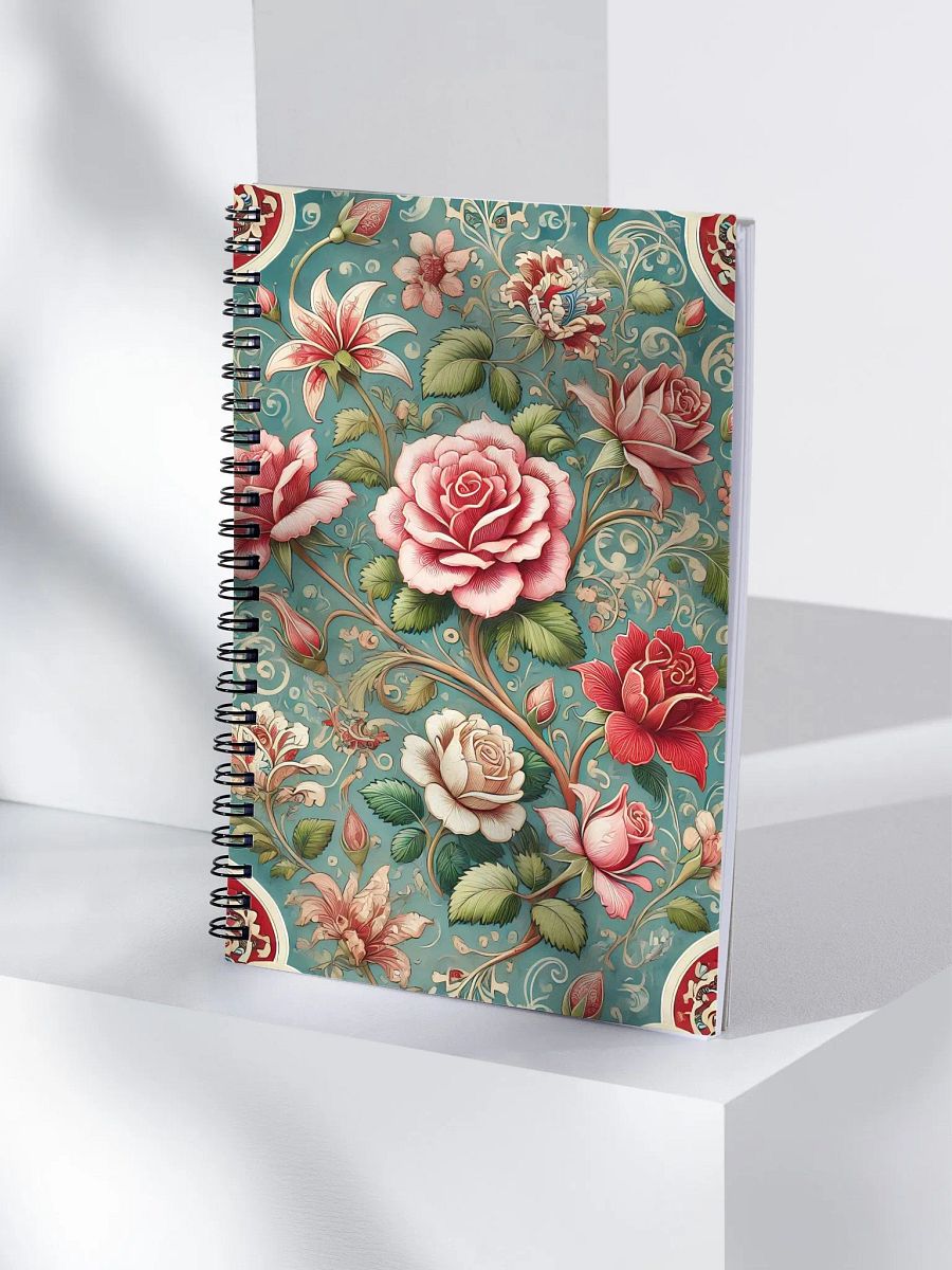 Royal Floral Spiral Notebook product image (4)