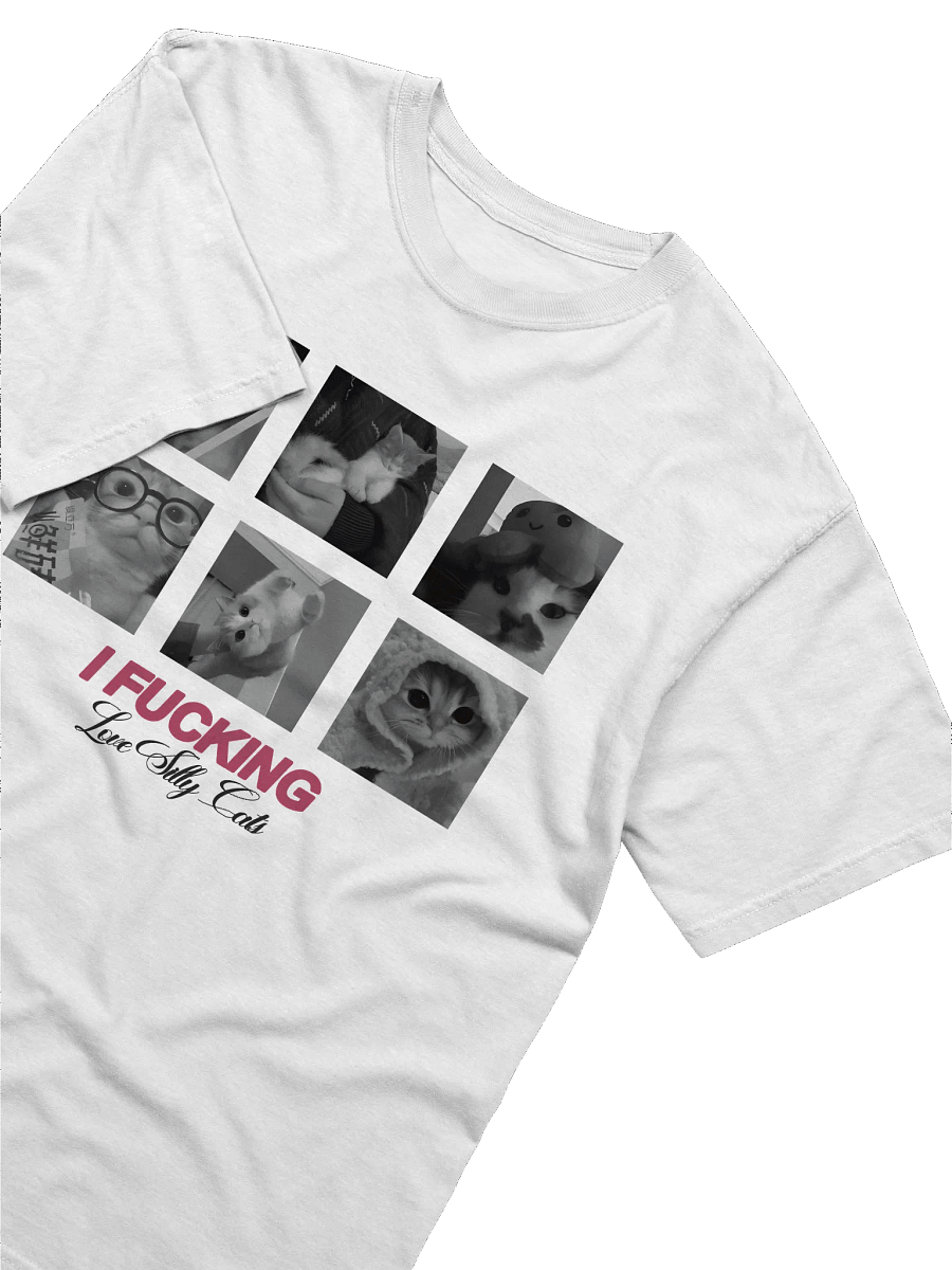 (NEW) i FUCKING love silly cats - tee product image (2)