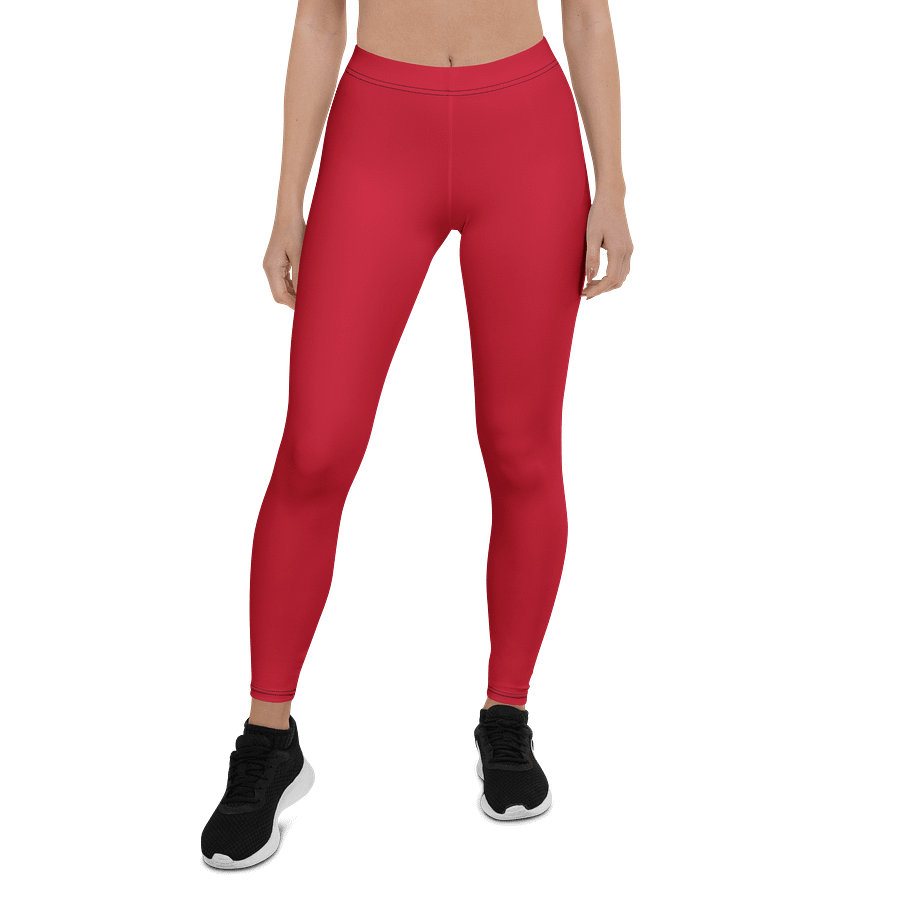 Midnight Veil Designs Bold Red Gothic Women's All-Over Print Leggings product image (1)