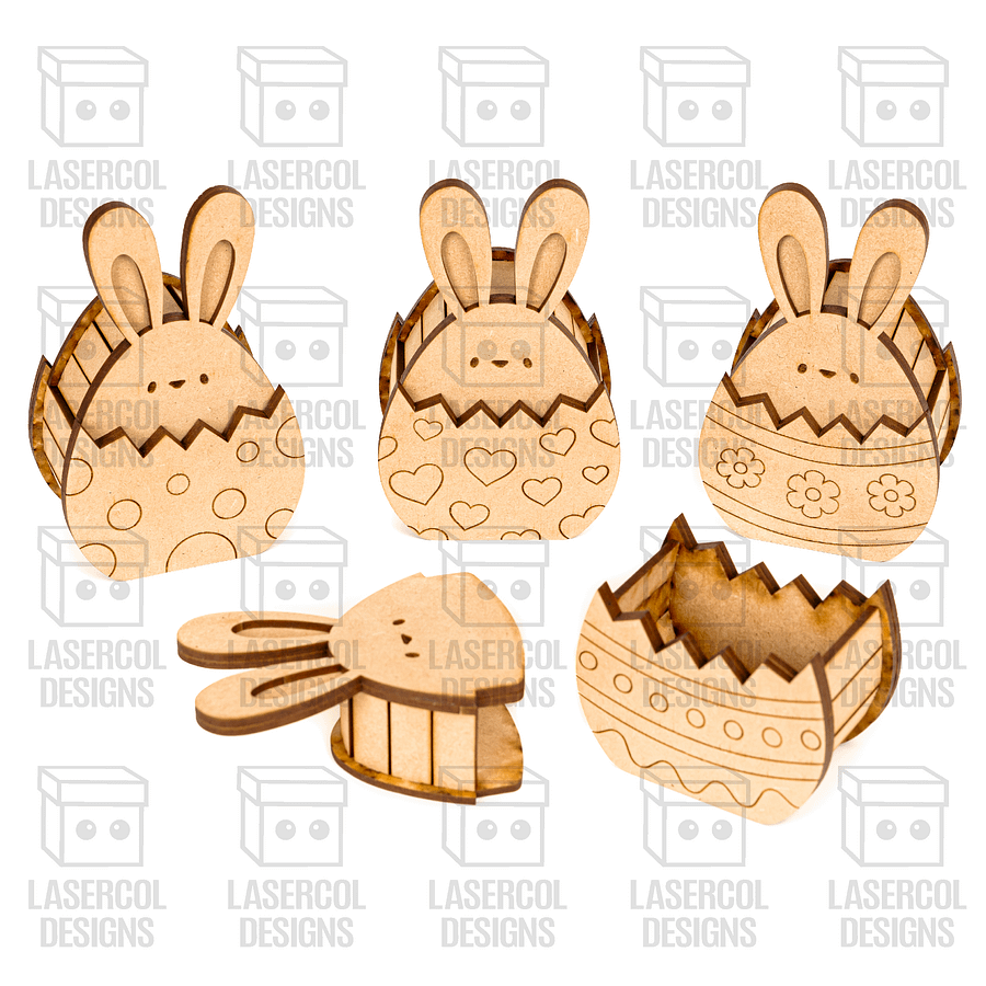Easter Bunny Egg Box (2 Sizes, 4 Styles) - Laser Cut Files product image (9)